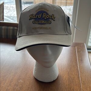 Hard Rock Cafe Tan Cap with Guitar Tag